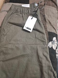 Stylish Olive Green Casual Pants