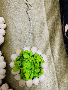 Floral Jewellery Set With Pearls 💚💚💛💛