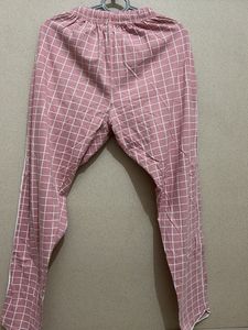 Pink Checkered Pajama Set