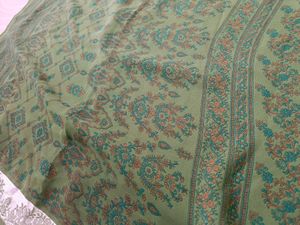 Green Printed Saree