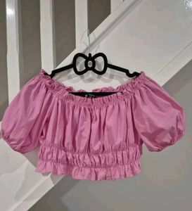 Zara Pink Crop Top