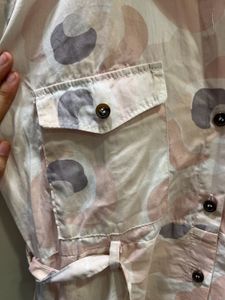 Patterned Shirt Dress