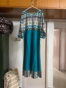 Laser Printed Anarkali Kurta