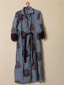 Brown Beige Kurta Dress