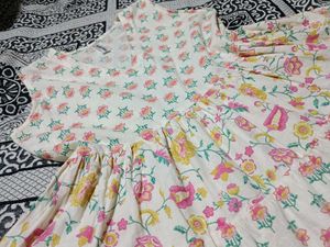 Floral Print Tiered Mini Dress