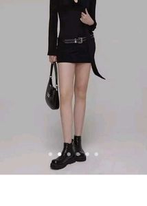 Chic Black Tie-Neck Dress