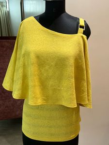 Yellow Asymmetric Layered Top