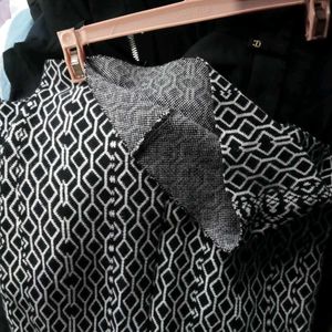 Black N White Geometric Print  Petlum