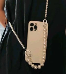 Pearl Phone Case With Strap Holder
