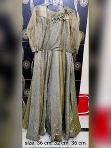 Elegant Gold Ethnic Gown