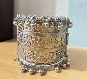Silver Boho Cuff Bracelet/Bangels