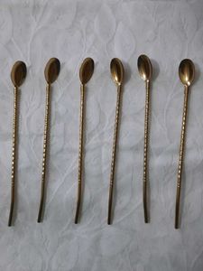 Six Long Golden Spoons