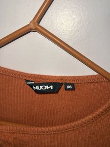 Orange Cutout Tee