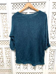 Teal Knit Sweater B