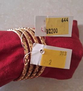 New Gold Plated Bangle Set