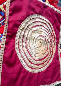 Satin Puja designer floor mat