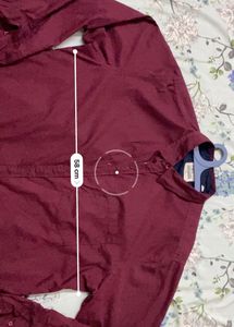 Roadster Men Maroon Pure Cotton Casual Shirt