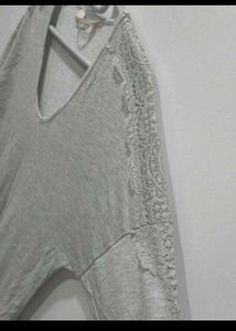 Grey Knit Maxi Dress