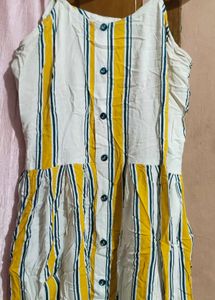Striped Button-Down Top