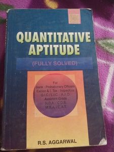 Quantitative Aptitude Book