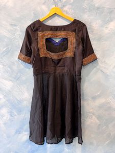 Embroidered Black Tunic