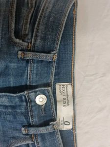 Denim Shorts Distressed