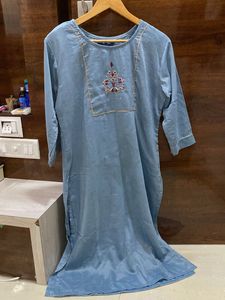 Blue Kurta Trouser Women