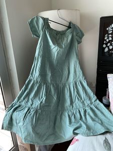 Off Shoulder Ruffled Tiered Dress
