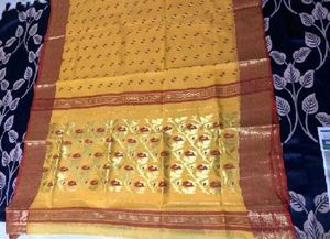 Yellow Floral Tant Saree