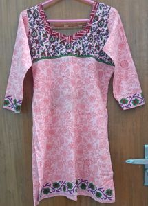 Pink Cotton Salwar suit