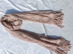Y2k Cozy Knit Scarf with Fringe
