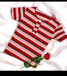 📌📌 Red and Pink Striped Top 📌📌