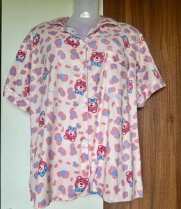 Cute Bear Print Pajama Set