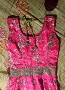 Pink Embroidered Gown