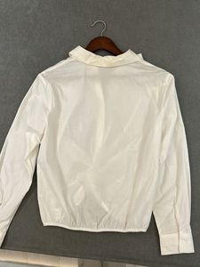 Knotted Cream Blouse