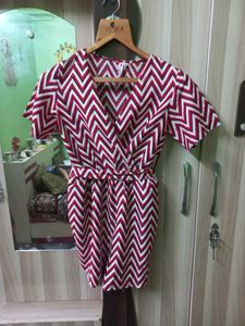 Chevron Print Top