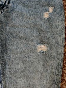 Ripped Blue Denim Jeans