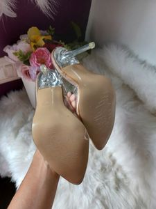 Clear Transparent Pointed High Heels