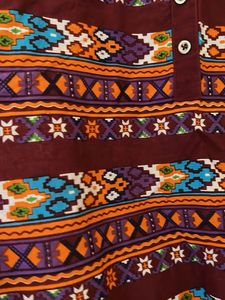 Patterned Mini Dress