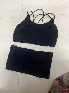 Black Desginer Bralet Combo