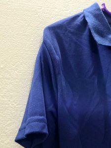Collered Tshirt Navy Blue