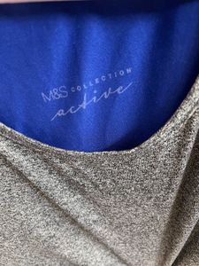 “Sporty Grey and Blue Activewear
