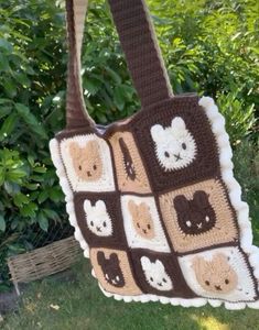 Crochet Multi Colours Of Miffy Tote Bag