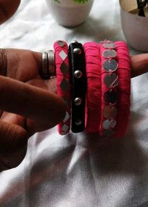 Pink Bangle Set