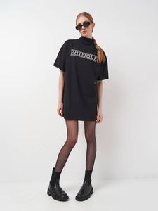 H&M X Pringle Black T-Shirt Dress