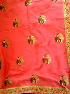 Embroidery Work Wedding Saree