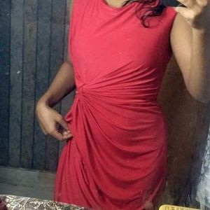 Red Sleeveless Dress