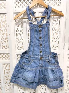 Boho Chic Denim Overall Dress B