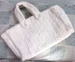 Stylish Handmade Crochet White Handbag