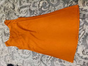 Orange Embroidered Dress